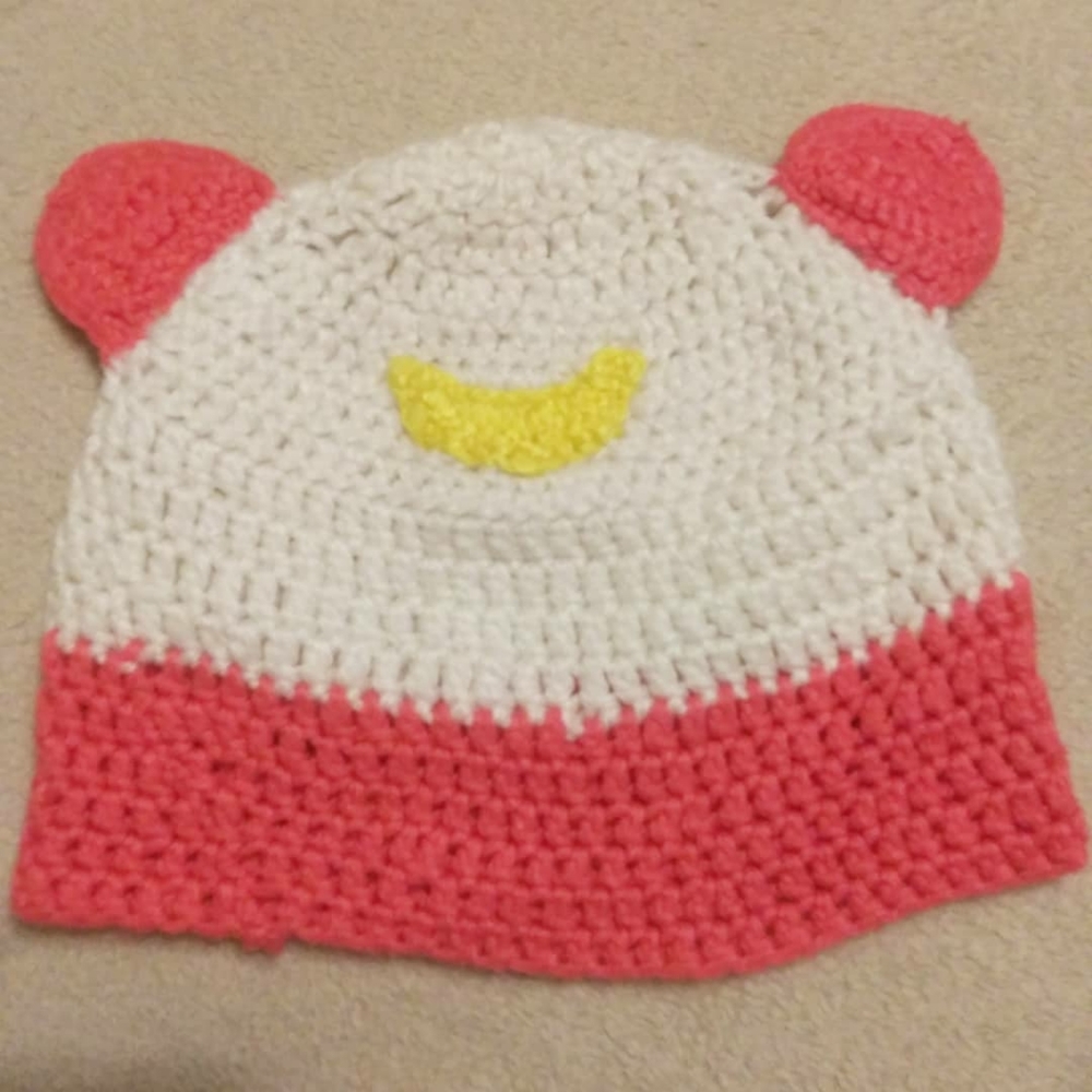 Crocheted Moon Bear Hat